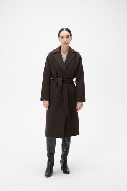 Gapitra coat dark brown woman