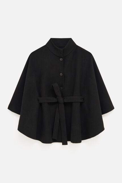 Poncho hacaro uni noir femme