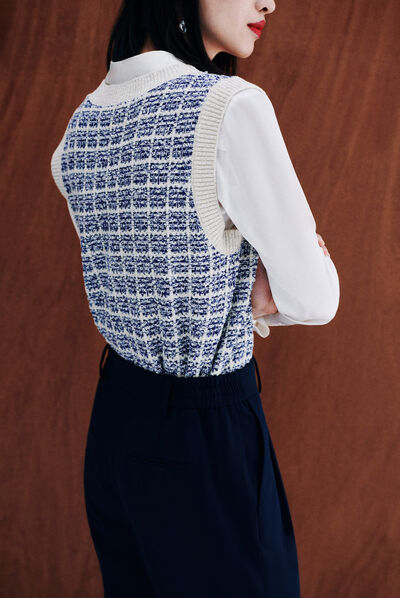 Pantalon palmer bleu marine femme