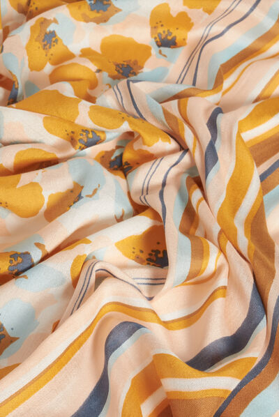 foulard naia jaune or femme