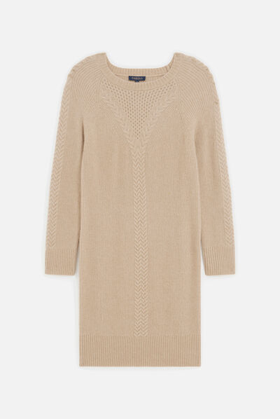 Robe rsophie taupe femme