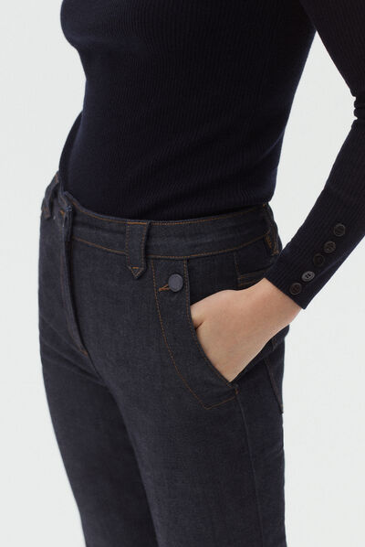 pantalon tommy denim double stone femme