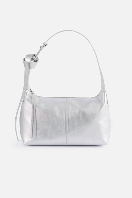 Sac soane2 en cuir naturel gris argent femme