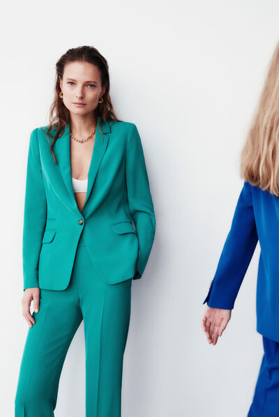 blazer antea b vert emeraude femme