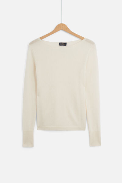 pull zofia lurex 100% cachemire ivoire femme