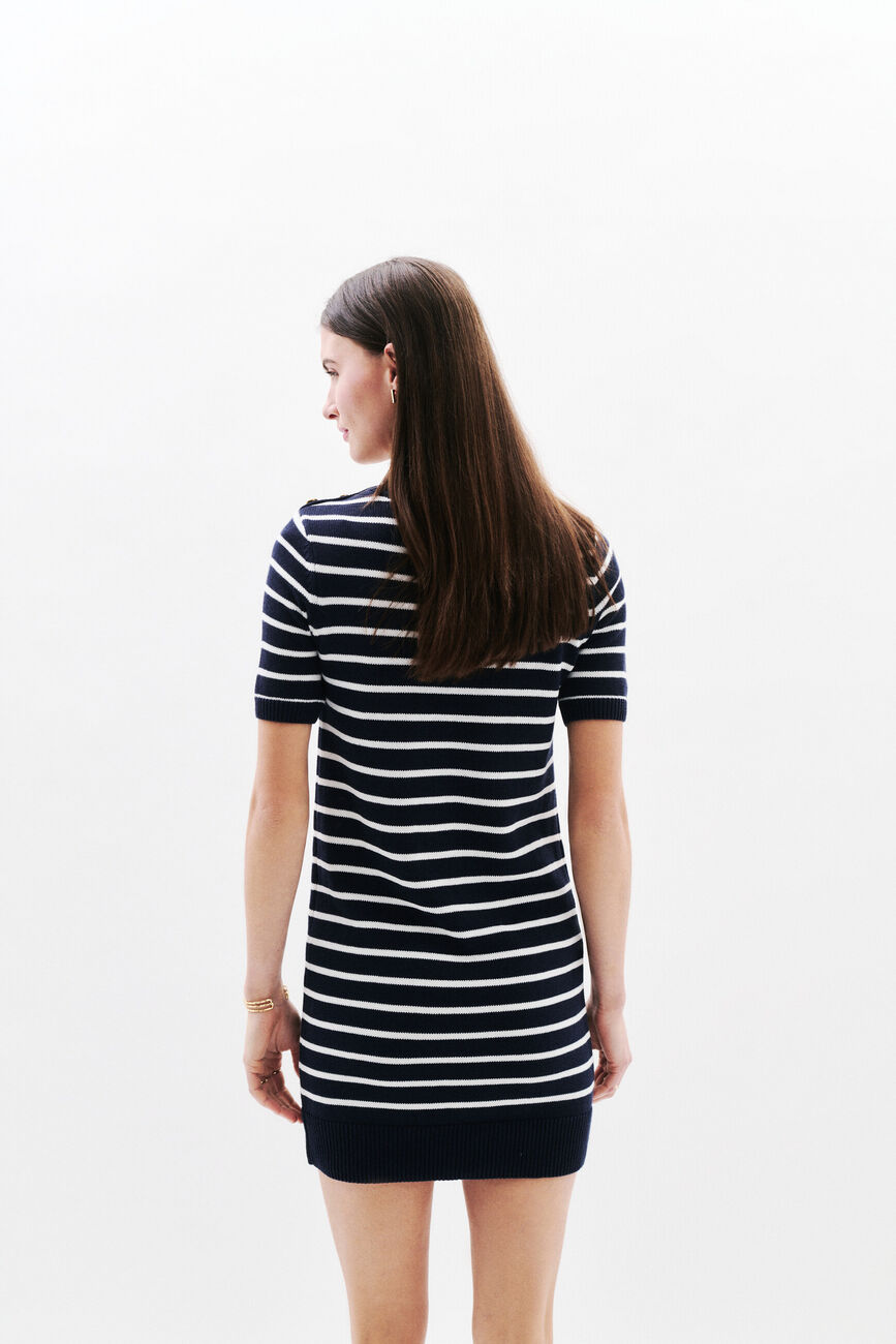 Robe Rjudith bleu marine femme