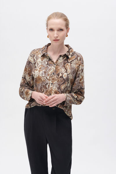 Chemise calma2 marron femme