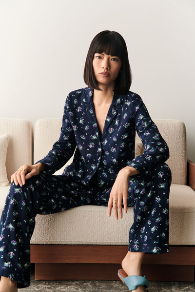 Pyjama axel bleu marine femme