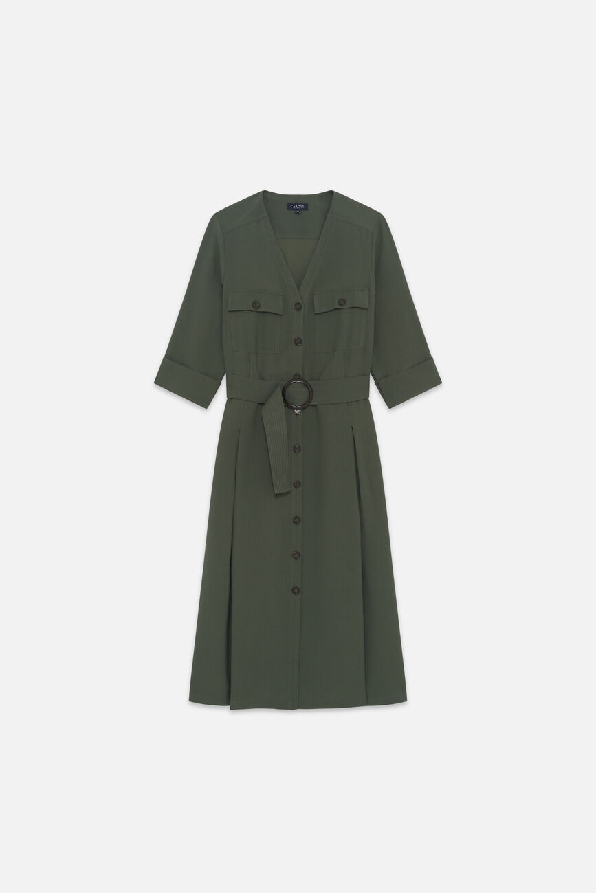 Robe Rsarah vert kaki femme