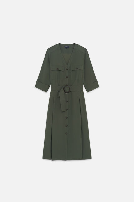 Abito Rsarah verde cachi donna