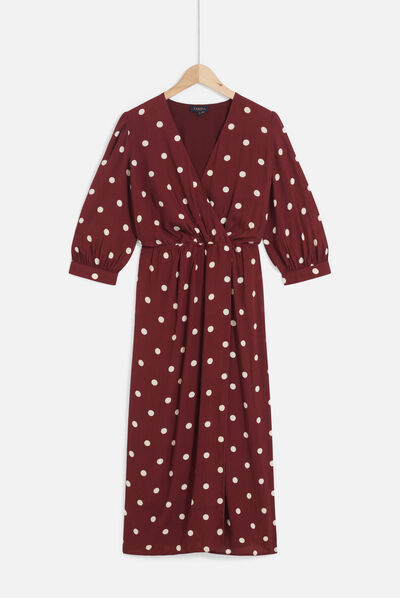 Robe rayan bordeaux femme