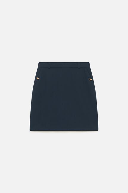 Jupe Jackie bleu canard femme