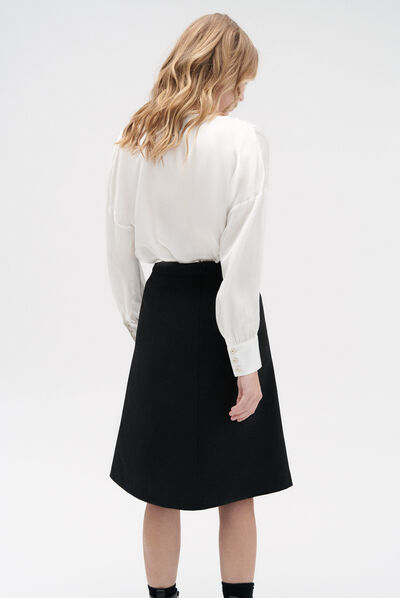 jupe sunny évasée noir femme