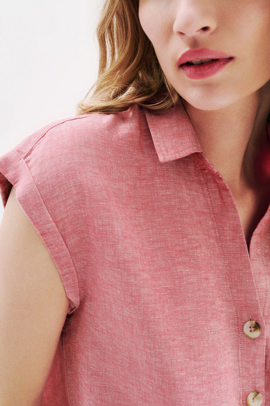 Chemise Cemila bordeaux femme