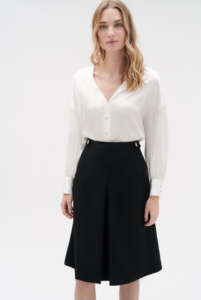 jupe sunny évasée noir femme