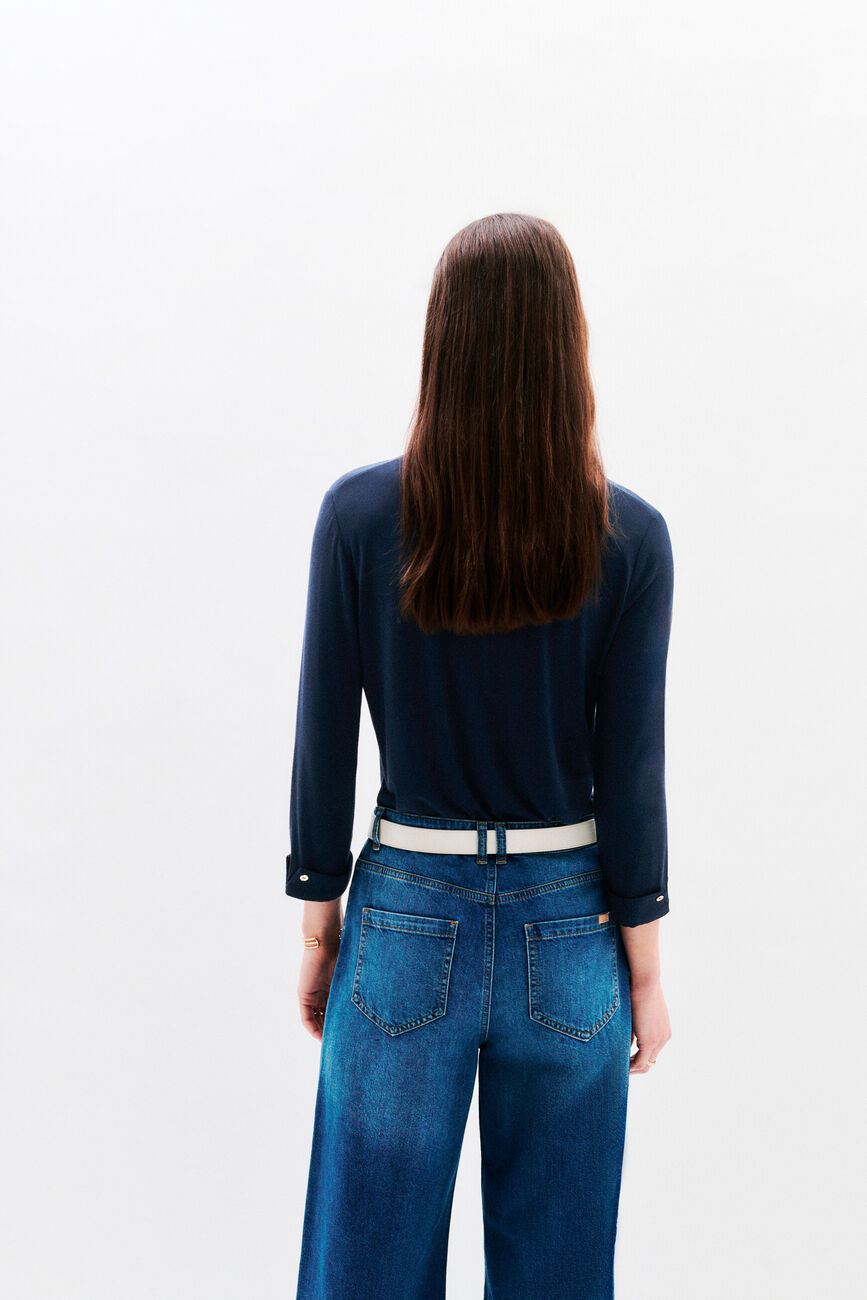 T-shirt tnina bleu marine femme
