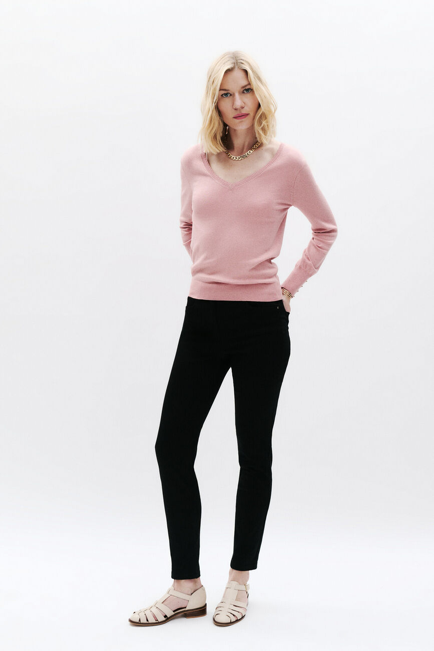 Pull Mempha rose pastel femme