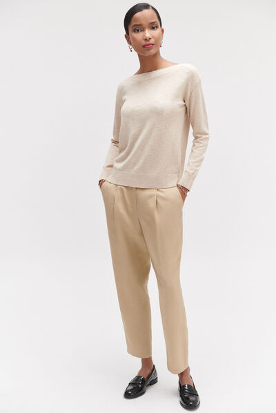 Pull bettina beige femme