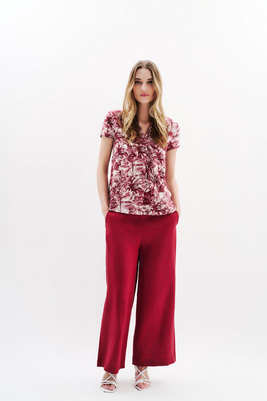 Blouse Ckat bordeaux femme