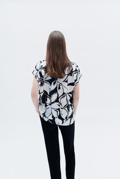 Camisa colombes preto mulher