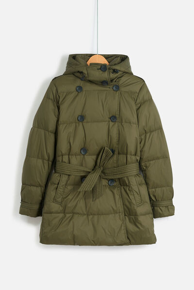 Piumino Axelle verde cachi donna