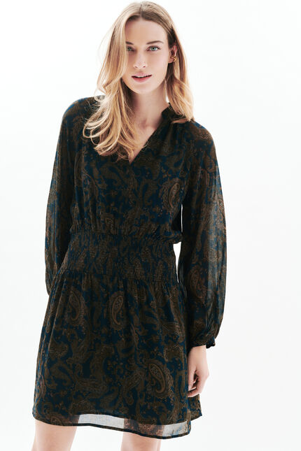 Robe Rsylvia bleu marine femme
