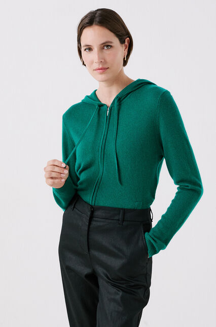 gilet basila vert émeraude femme