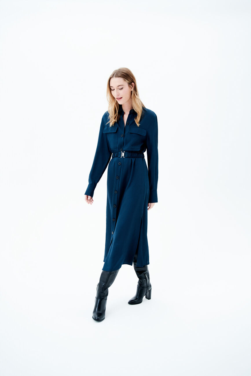 Raya dress petrol blue woman