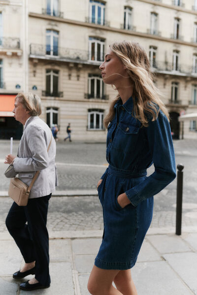 robe faustine denim stone femme