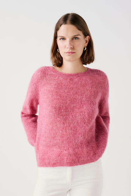 Pull Mjoe rouge fonce femme