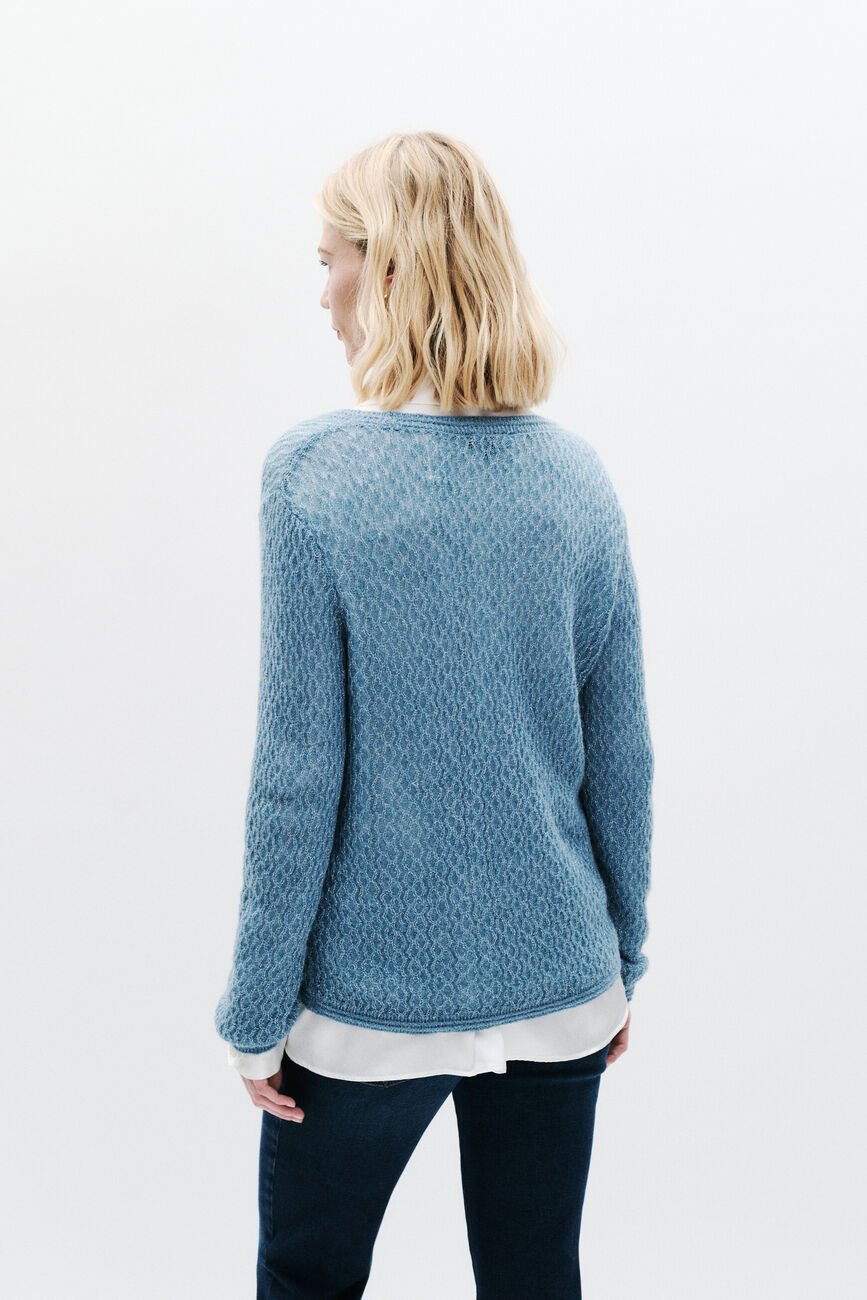 Pull Msaralie denim baby bleu femme
