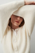 Mlamar Made in Italy vest ecru woman