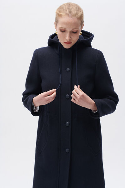 Jas Germain marineblauw vrouw
