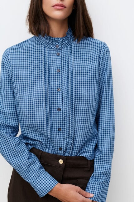 Chemise Cyrielle bleu gris femme