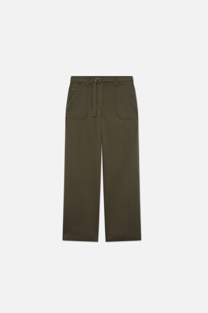 Pantalón Positano verde caqui mujer