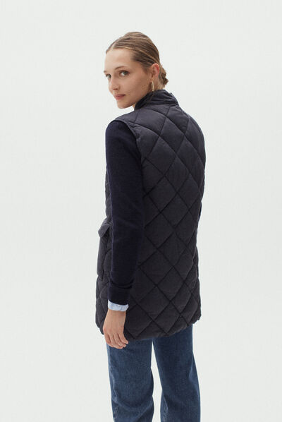doudoune lily bleu marine femme
