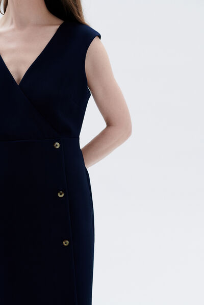 Robe rosie bleu marine femme