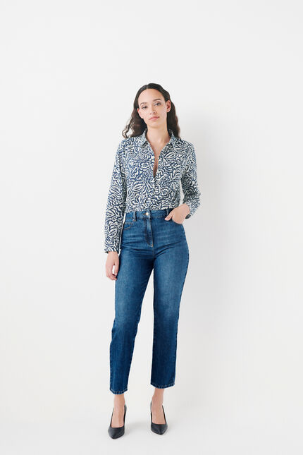 pantalón poppy denim piedra mujer
