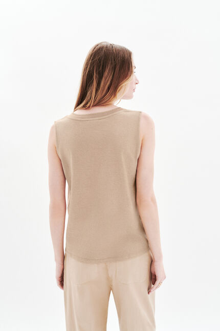 Tjina T-shirt taupe vrouw