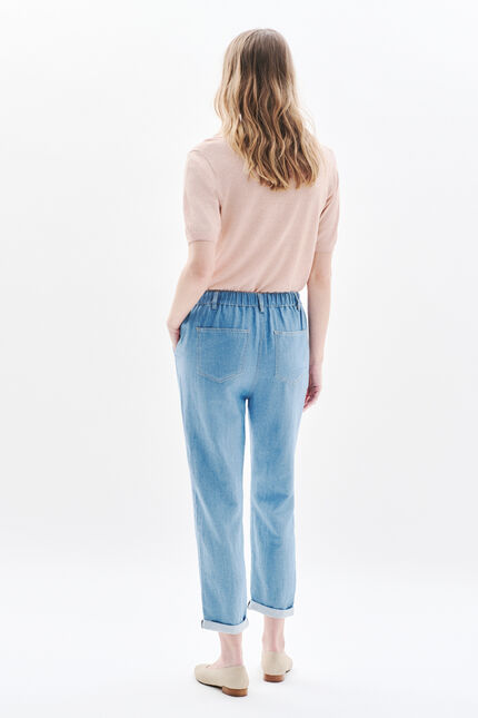 Pantalón pnoori denim azul bebé mujer