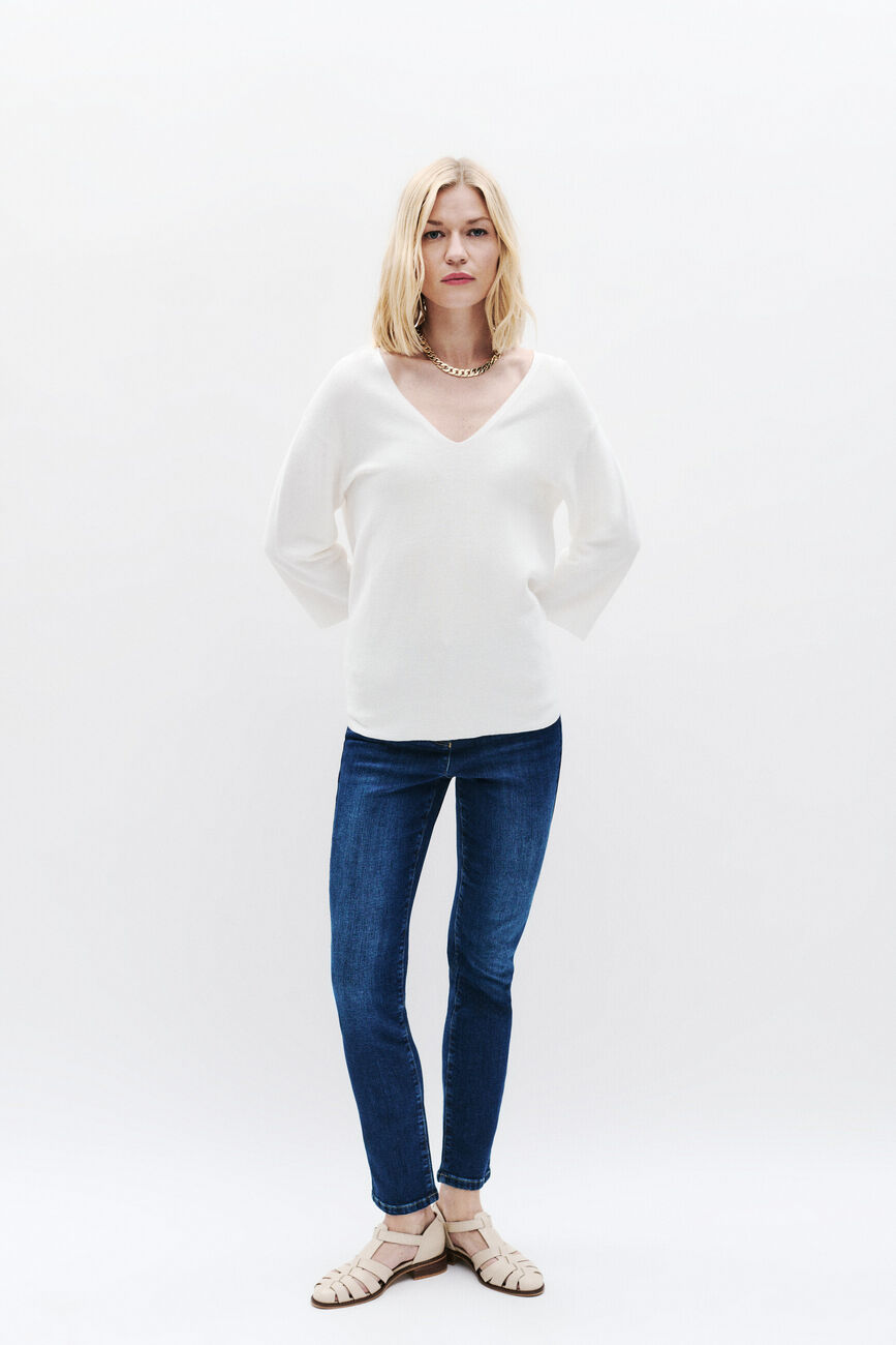 Pull mbobby ivoire femme