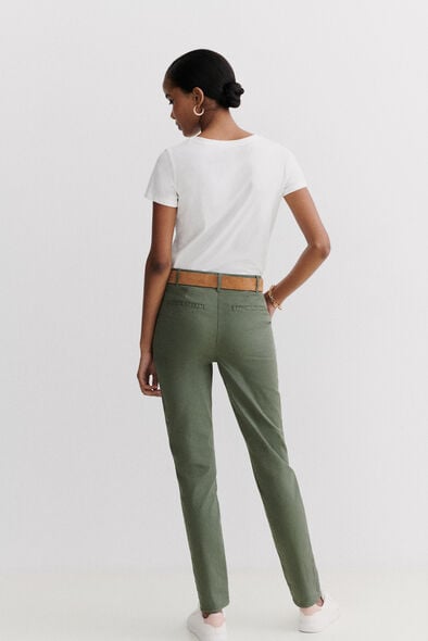 pantalon adelmo vert kaki femme pantalon adelmo vert kaki femme