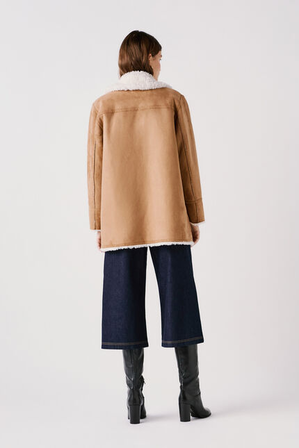 Manteau Gonzague camel femme