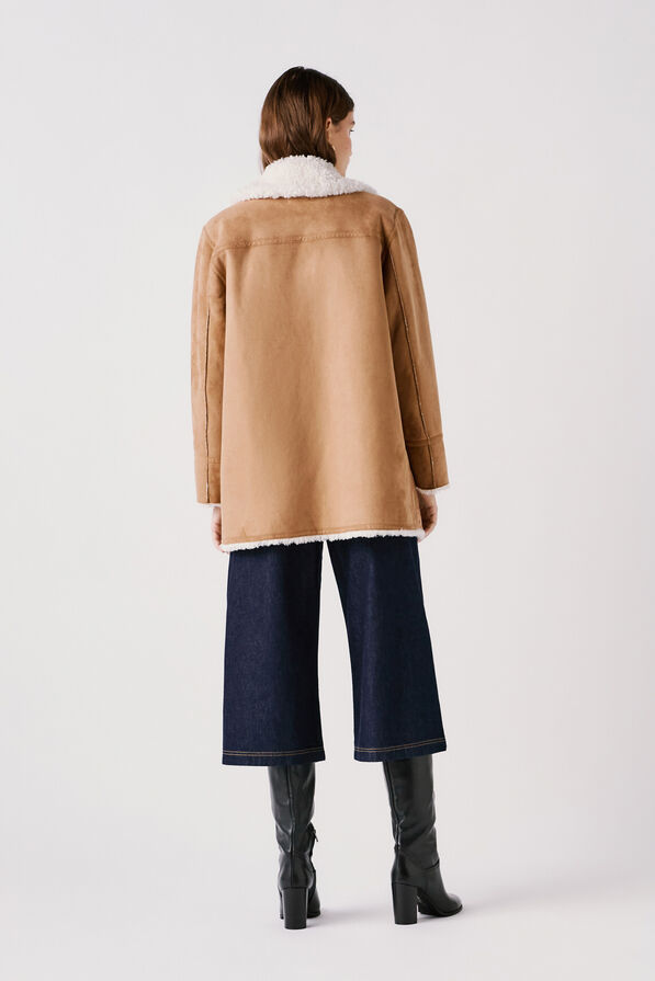 Manteau Gonzague camel femme