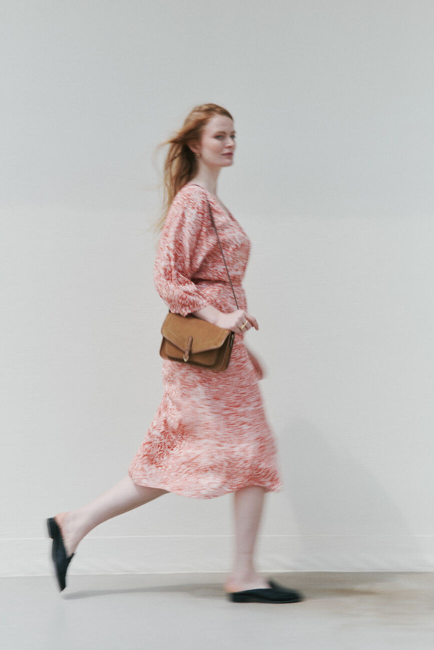 Rita dress orange woman