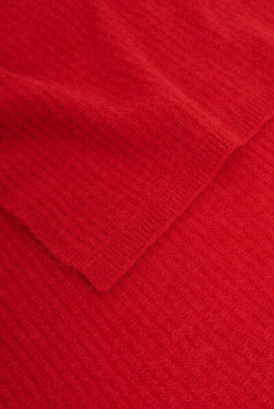 Echarpe moha rouge femme