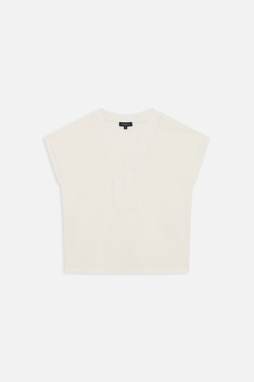 Camiseta Tikat3 crema mujer
