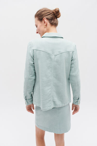 veste lauryn vert menthe femme
