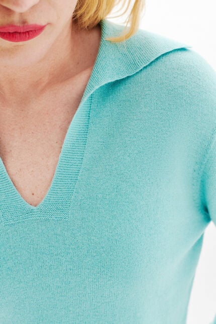 Trui Mterry blauw turquoise vrouw