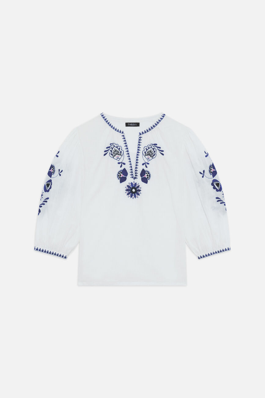 Blouse cangelina bleu marine femme